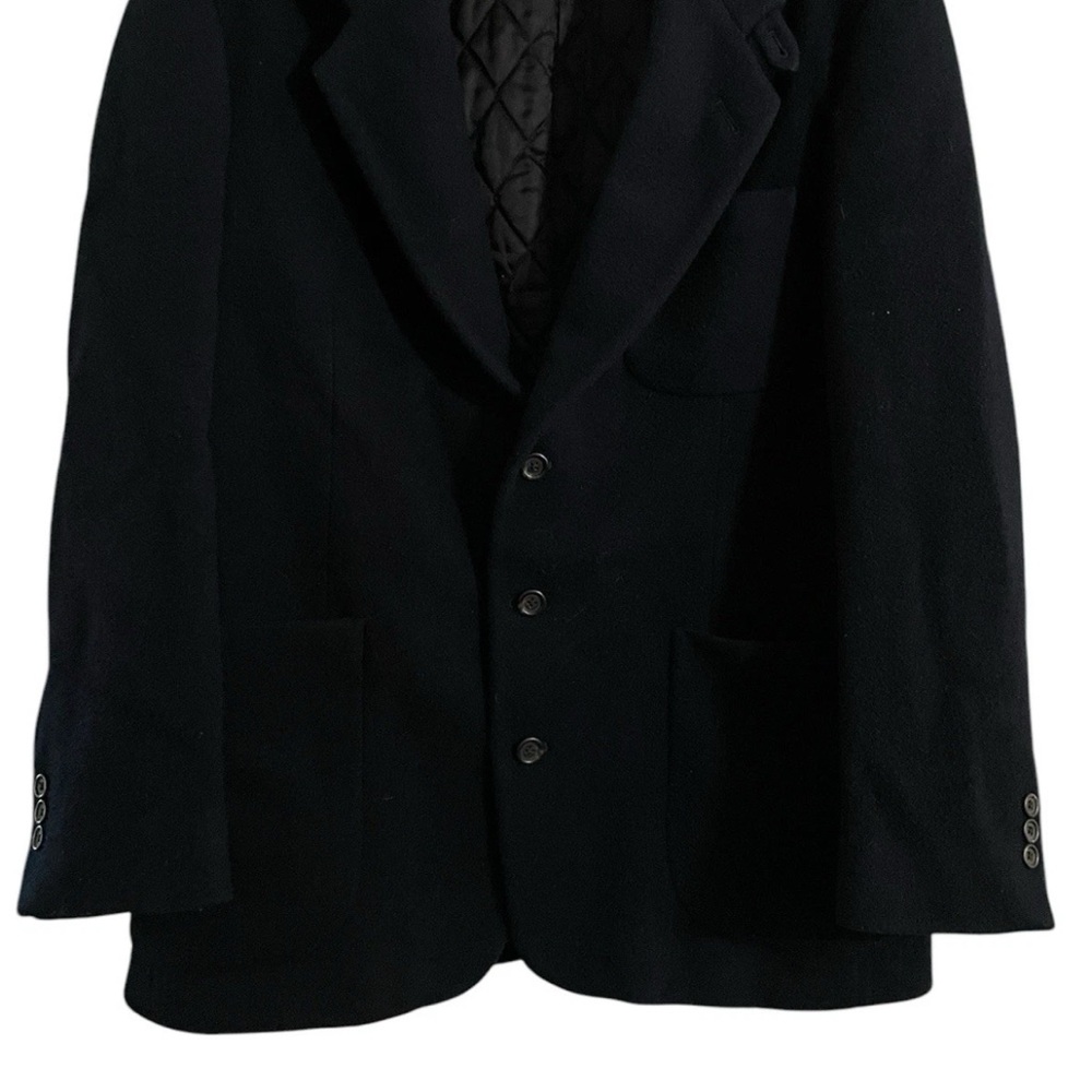 Mens Size 40 Regular L.L. Bean Navy 100% Wool Thinsulate Blazer Sport Coat